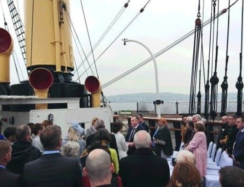 Wedding onboard RRS Discovery