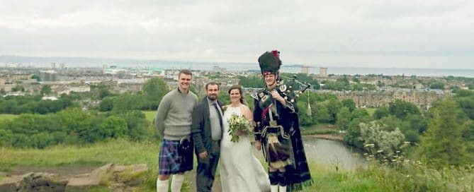 Bagpiper Edinburgh St Anthonys Chapel