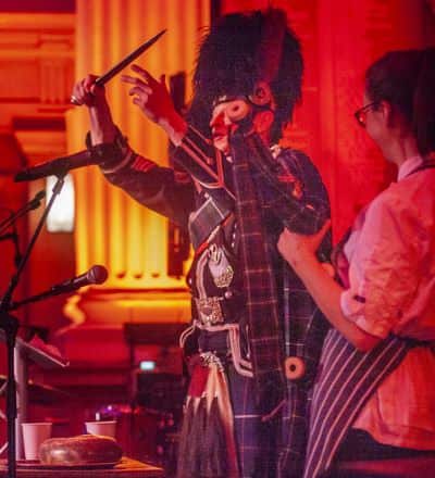 Bagpiper Burns Supper