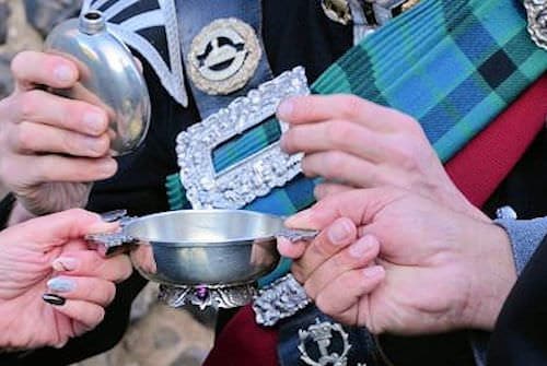 Quaich ceremony at St Anthony's Chapel Edinburgh