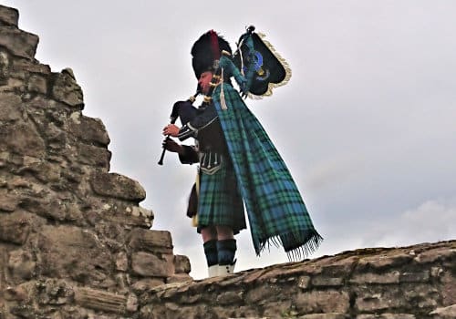 What does a bagpiper do at a wedding