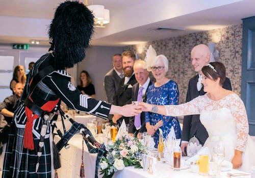 Bagpiper for wedding Pipers Dram