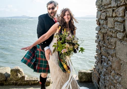 Geoff and Jacqueline wedding on Inchcolm Island