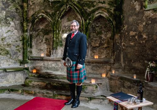 Inchcolm Island Chapter House wedding