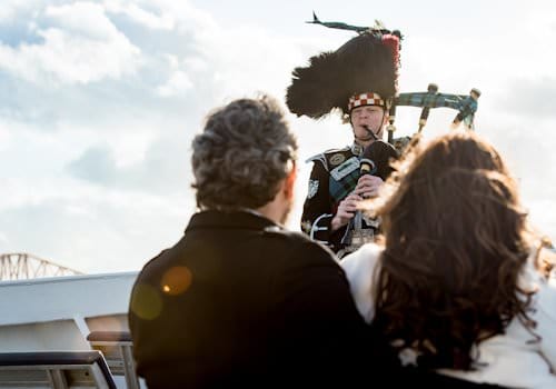 Wedding aboard the Forth Belle