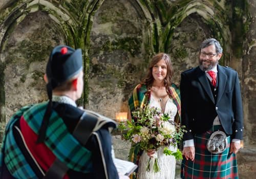 Wedding Celebrant for Inchcolm Island wedding ceremony