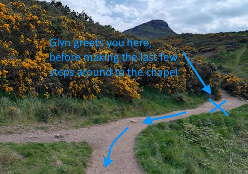 St Anthony's Chapel greeting point