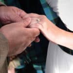 Wedding ceremony at St Anthony’s Chapel in Edinburgh